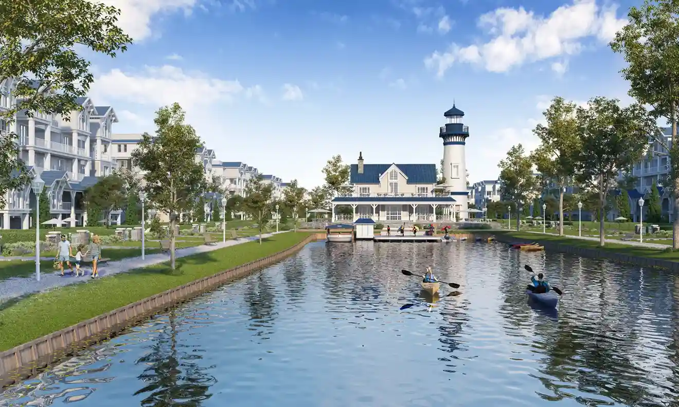 Visualization of the canal and lighthouse at ALIVA